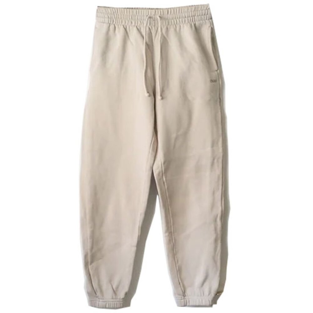 Aritzia TNA Sweatfleece Boyfriend Fit Sweatpants Joggers S Tan Beige